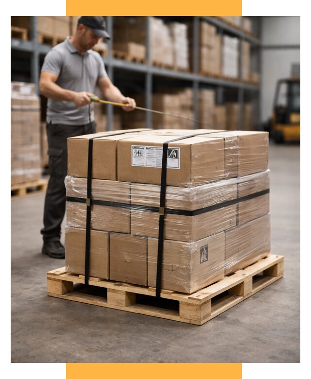 Упаковка и паллетирование грузов от 3629 р. | СетСервис-Грн