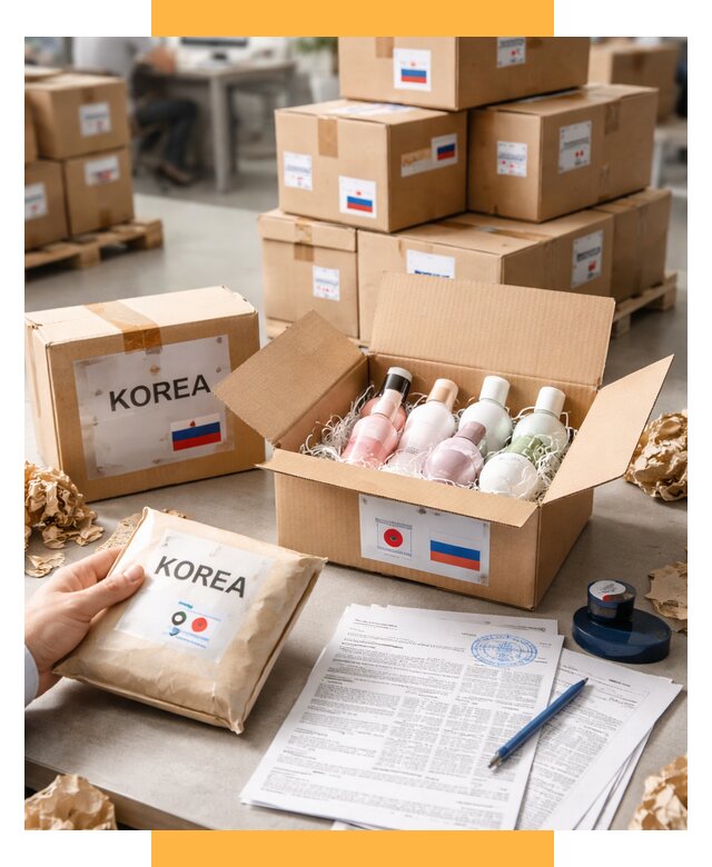Доставка косметики из Кореи от 8813 р. под ключ | СетСервис-Грн