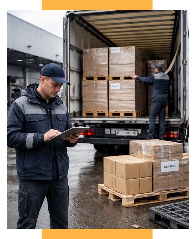 Доставка грузов из Беларуси от 15552 р. логистика СетСервис-Грн