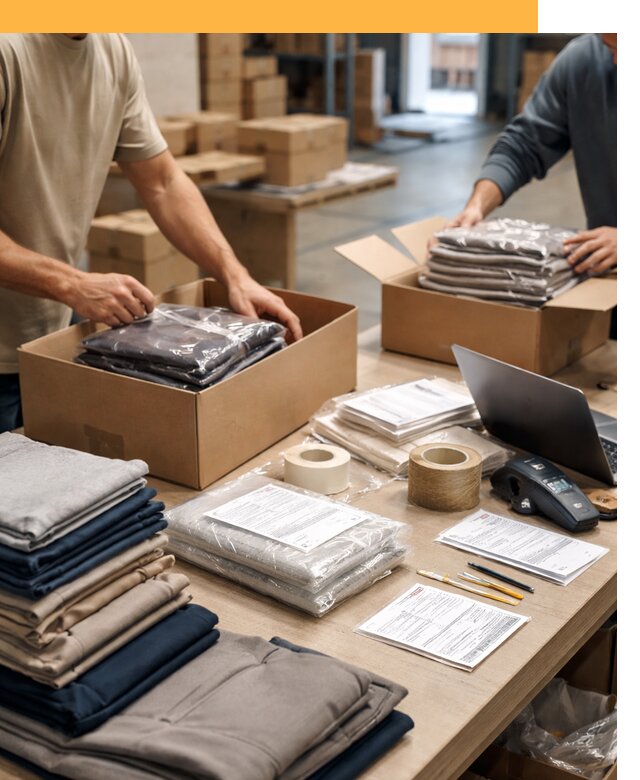 Перевозка одежды по миру от 7776 руб. с таможенным оформлением